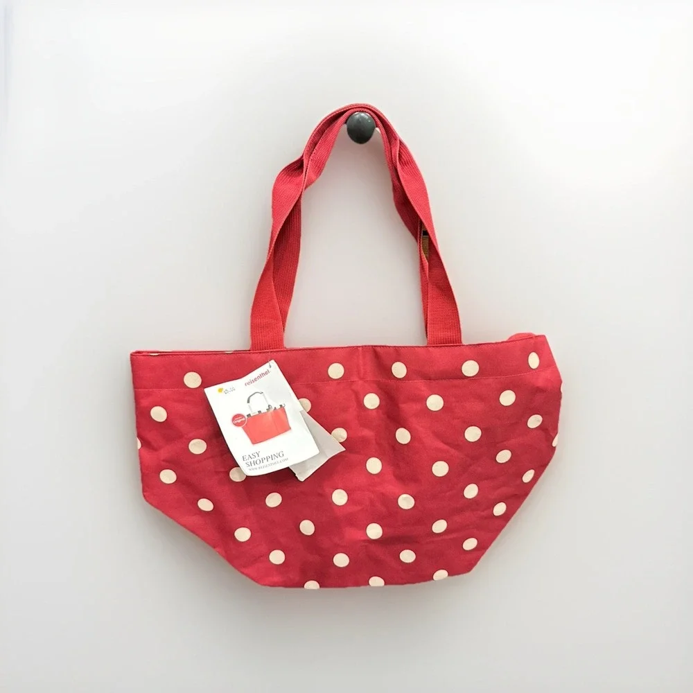 Reisenthel Shopper Medium‎ M Shopping Bag Tote Handbag Red Ruby Polka Dot